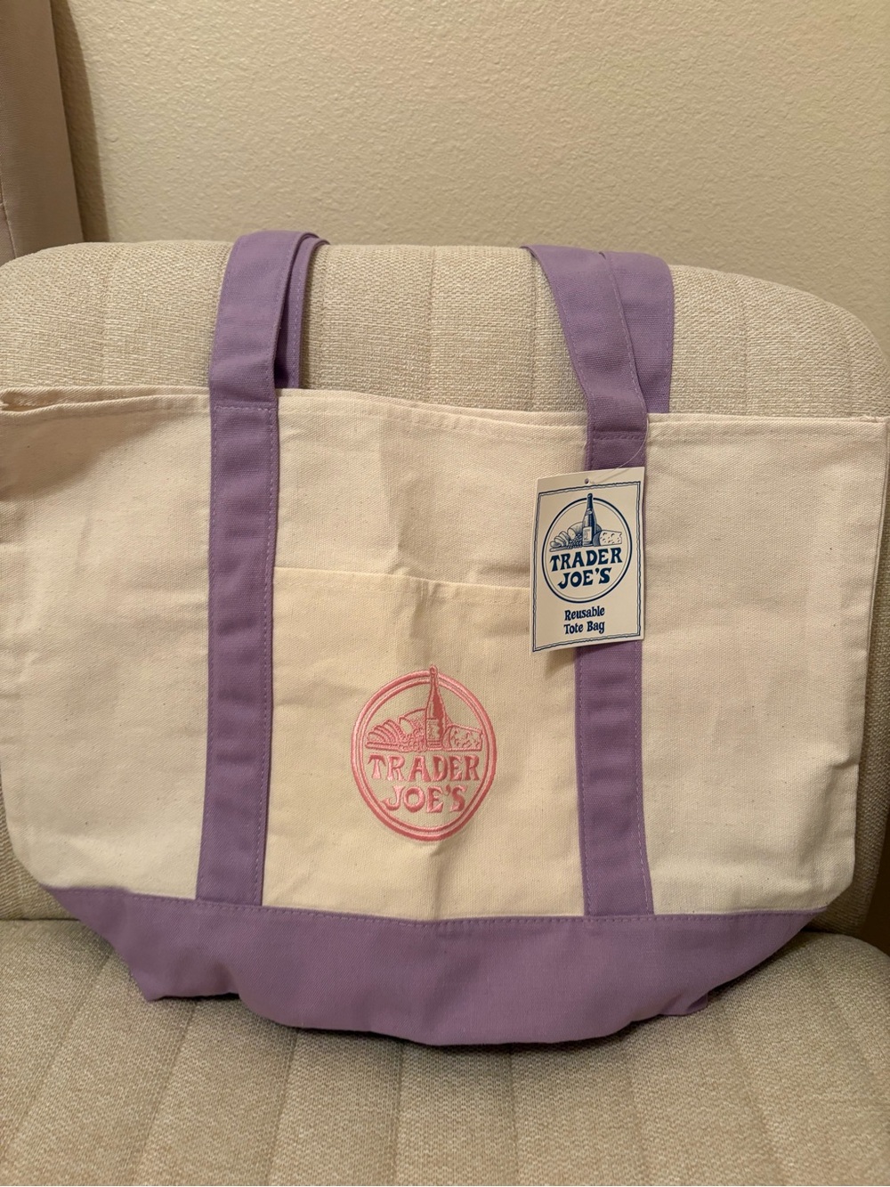 Trader Joe’s Lavender Tote Bag